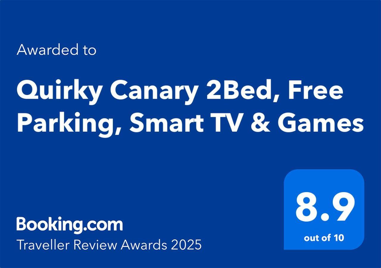 Quirky Canary 2Bed, Free Parking, Smart Tv & Games Londra Exterior foto